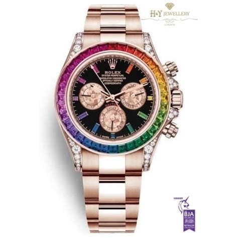 rolex rose rainbow|rolex daytona rainbow 2022 price.